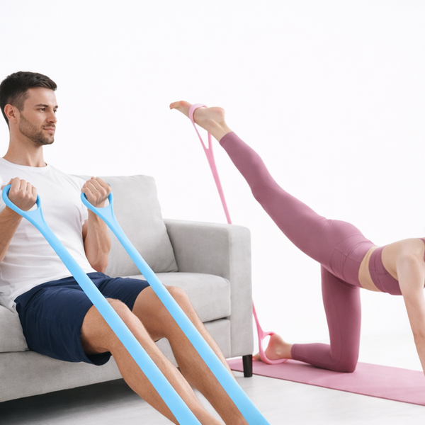 Faixa Elástica Profissional de Resistência – Treino Funcional para Braços, Costas e Ombros | Yoga & Pilates