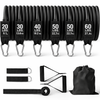 Kit Bandas, Elásticos de Resistência Profissional com 5 Níveis de Carga — Sistema Progressivo até 113 kg para Treino Completo