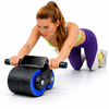 Roda Abdominal Dupla com Suporte para Celular – Rebound Automático e Alta Estabilidade para Treino de Core