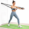 Sistema de Resistência Progressiva com Pedal e Puxador Premium – Treino Completo em Casa