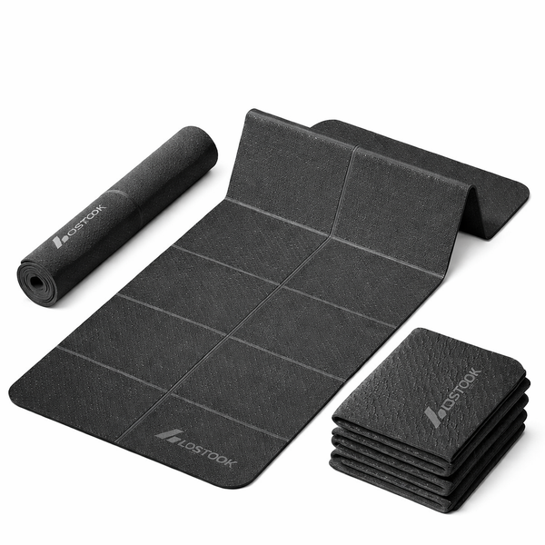 Tapete Dobrável Antiderrapante TPE 4mm para Treino e Exercícios