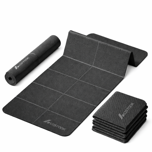 Tapete Dobrável Antiderrapante TPE 4mm para Treino e Exercícios