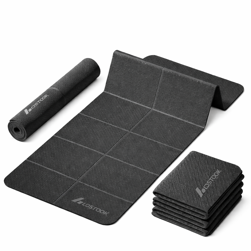 Tapete Dobrável Antiderrapante TPE 4mm para Treino e Exercícios